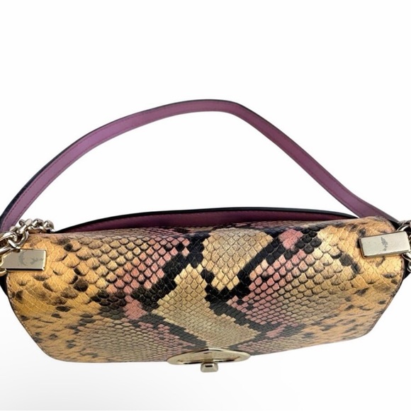 ⭐️Rare⭐️ Kate Spade Stylish Snake Print Crossbody Bag - Purple and Tan - Picture 12 of 16